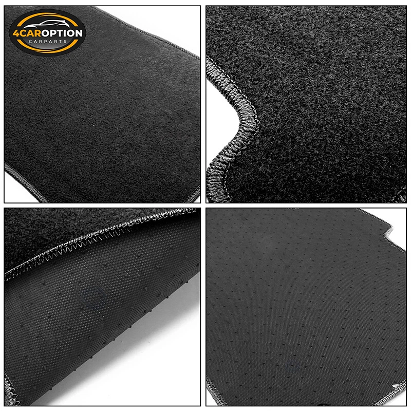 14-20 F32 4 Series Floor Mats Carpet Front & Rear Black 4PC - Nylon FOR: (BMW) Foto 4 de 4