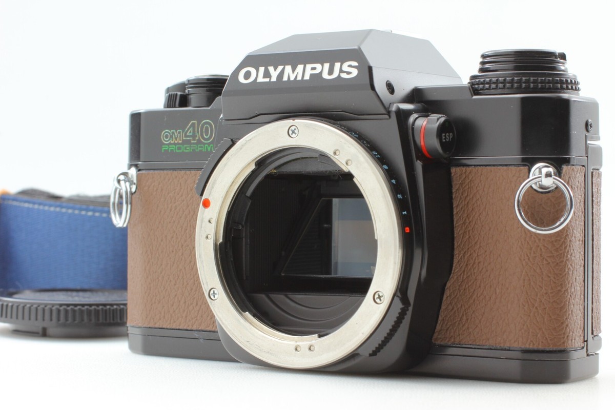 OLYMPUS オリンパス OM40 PROGRAM Near Mint 】Olympus OM40 Program DX 35mm Film Camera Brown Body