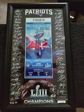 Patriots highland mint Superbowl 53 Champions signature edition #463 w/COA