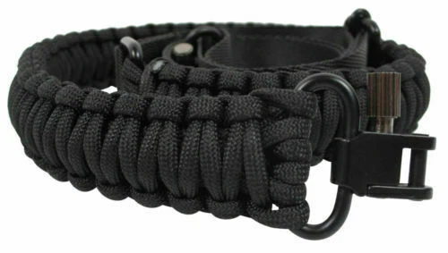 Tactical 550 Paracord Rifle Gun Sling Shotgun Crossbow 2 Point Adjustable Swivel - Image 2 of 4