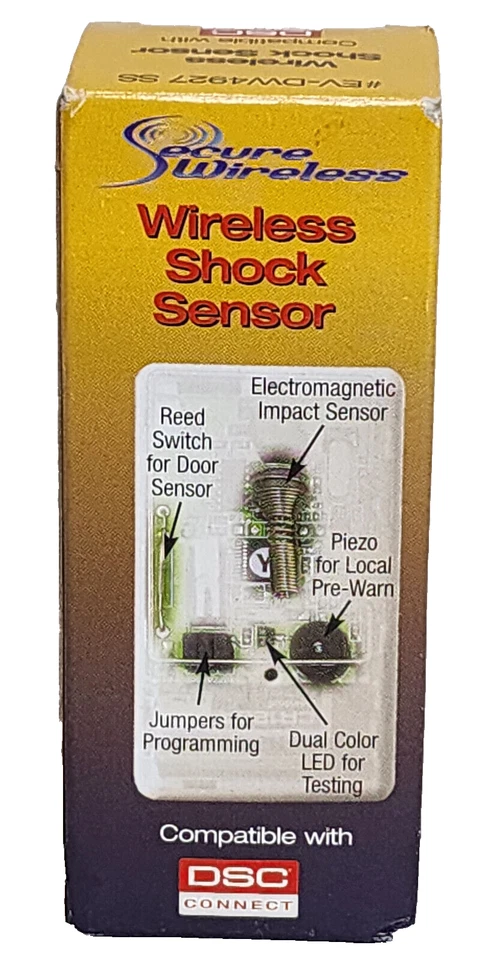 Brand New DSC  EV-DW4927  SS Wireless Shock Sensor with Contact - Image 4 of 4