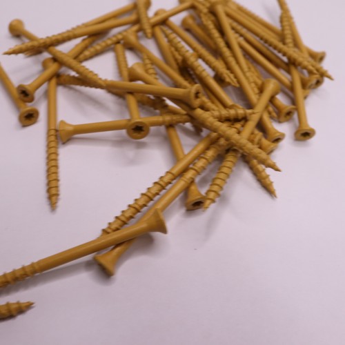 (37Pk) Deckmate FlatHead Wood Deck Screws Tan Exterior 9 x 3" eBay