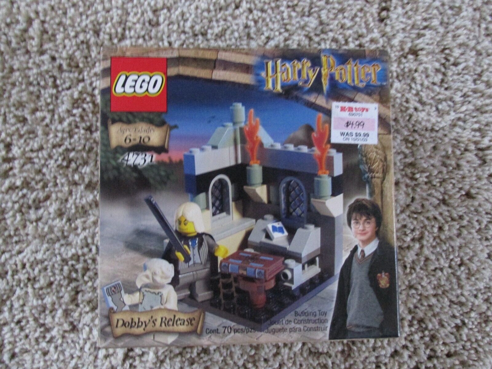 NISB LEGO Harry Potter Chamber of Secrets Dobby's Release (4731)