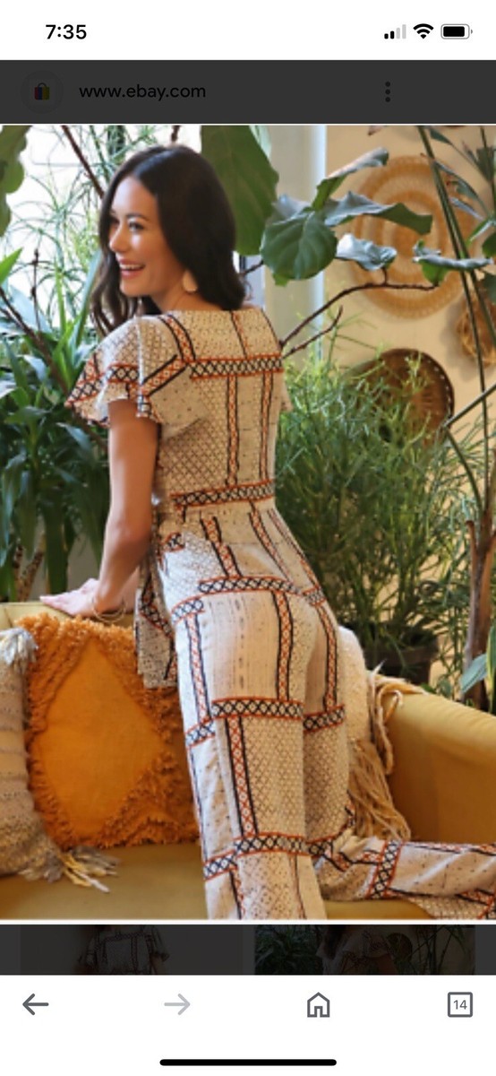 Anthropologie by Eva Franco JUMPSUIT サイズXSから Eva Franco Anthropologie Letizia Belted Jumpsuit Sz 2 XS | eBay