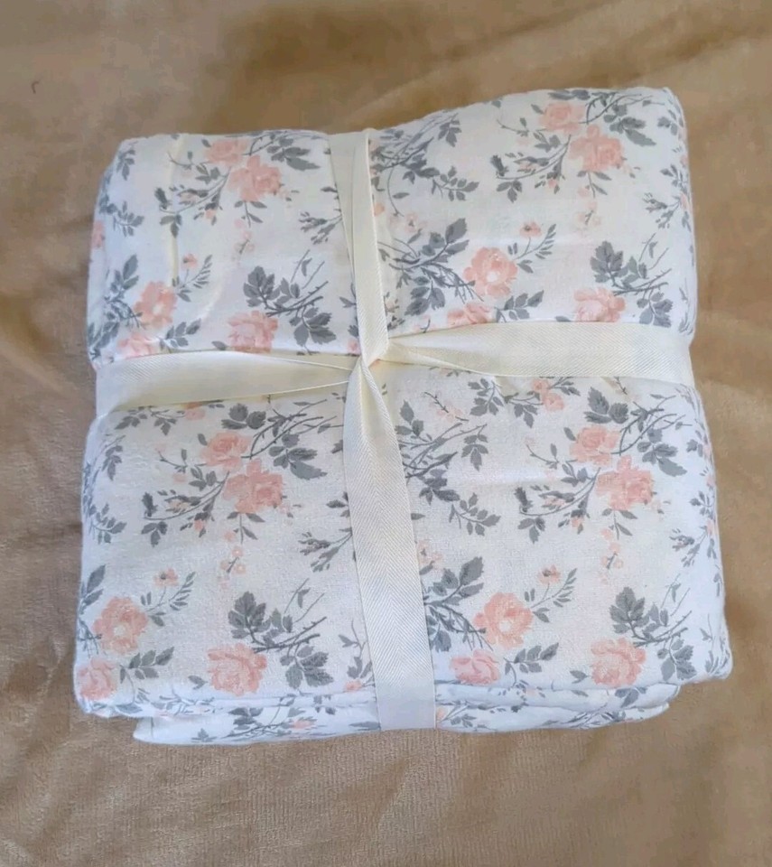 Laura Ashley Flannel Sheet Set Queen Size eBay
