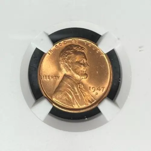 1947-D LINCOLN WHEAT CENT ~ NGC MS 66 RD ~BEAUTIFUL COIN~