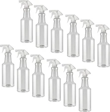 Spray Bottle - (Large - 32 Oz) - All-Purpose, Empty Reuseable, Heavy Duty, Clear