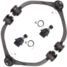 Front For 2005-2010 DODGE DAKOTA 2x Upper Control Arms 2x Lower Ball Joints Kit