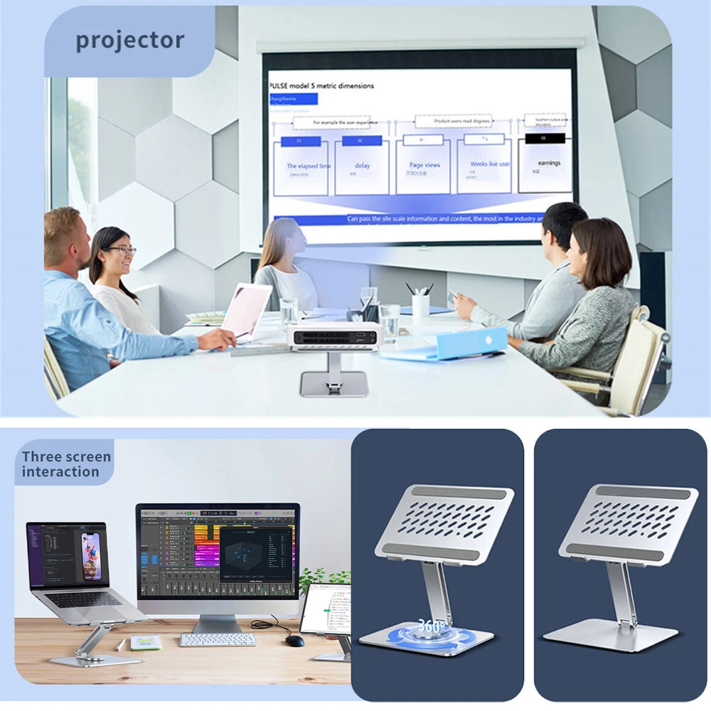 Laptop Stand Adjustable Aluminum Alloy Notebook Stand Compatible with 13-17 Inch