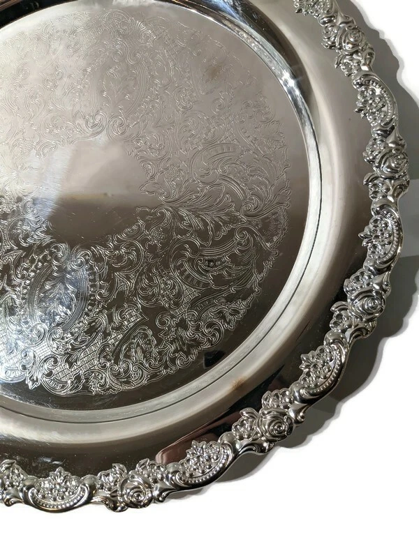 Oneida EE. UU. Plato de Plata Café/Té Juego de 4 Piezas Usado una vez hace años y almacenado desde entonces Foto 4 de 4