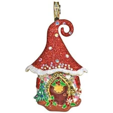 KIRKS FOLLY ENCHANTED CHRISTMAS FAIRY HOUSE MAGNETIC ENHANCER GOLD TONE 
