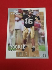 2001 Upper Deck MVP Drew Brees Rookie Card #287 #Chargers #Saints. rookie card picture
