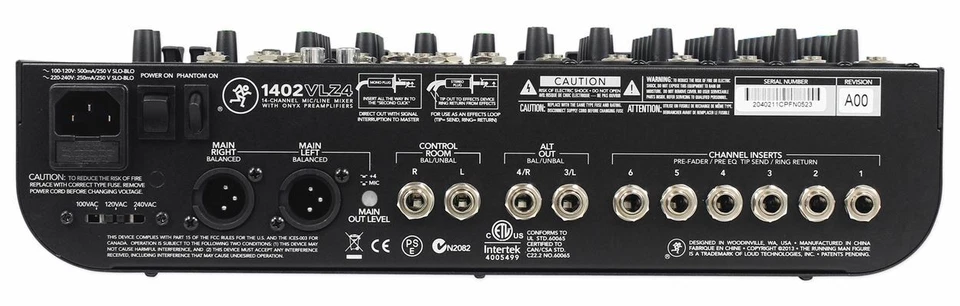 New Mackie 1402VLZ4 14-channel Compact Analog Low-Noise Mixer w/ 6 ONYX Preamps - Image 4 of 4