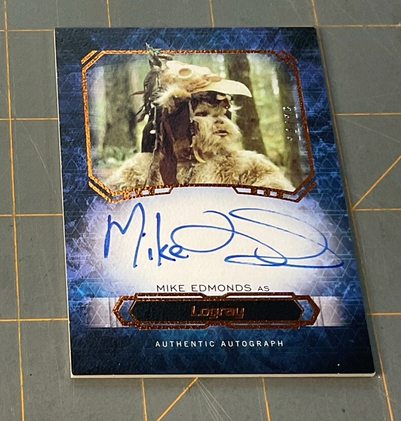 Topps: Star Wars: MasterworK - MIKE EDMONDS AS LOGRAY sn. 24/25 (2016) - Image 3 of 4