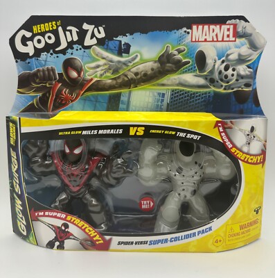 Heroes Of Goo Jit Zoo Marvel Glow Surge Spider-Verse Super Collider Pack