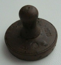 Ancienne balance en laiton Empire russe 1898 poids 1 livre pour balance décim...