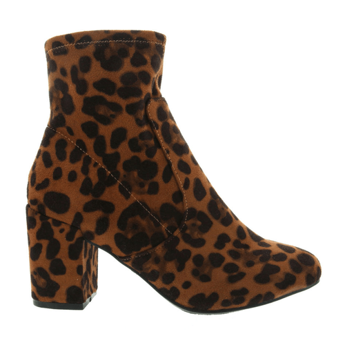 Leopard Sugar Womens Itsie Stacked Heel 