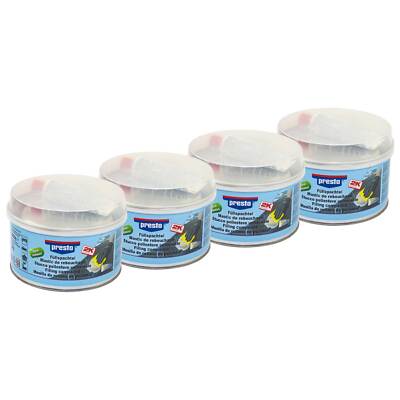 Presto 2K Füllspachtel 4 X 2 Kg Spachtelmasse Polyester Ziehspachtel inkl Härter