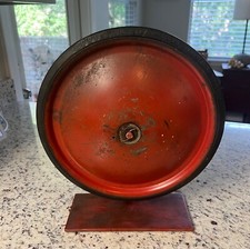 OFFICIAL SOAP BOX DERBY WHEEL ON STAND - 13 3/4" High