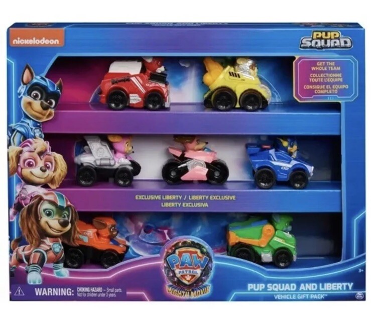 PAW Patrol: The Mighty Movie Pup Squad Racers Vehicles Set