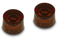 2 Vintage 50s Tall Gibson Style Speed Knobs Amber fit Les Paul USA