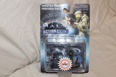 HALO 3 Actionclix Preview Pack TARGET EXCLUSIVE Figures Master Chief Arbiter NEW