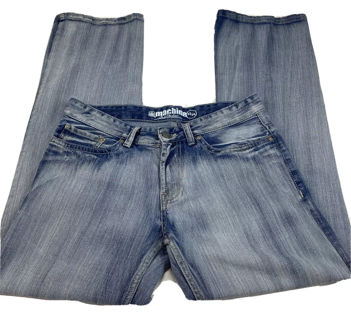 Machine Mens Jeans Size 33X33.5 Push The Limit Denim Straight Leg