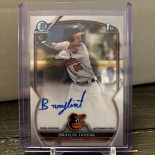2023 Bowman - Chrome Prospect Autographs #CPA-BT Braylin Tavera (AU, RC)
