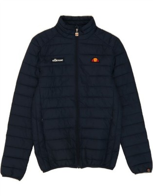 ELLESSE wattierte Herrenjacke UK 36 Small dunkelblau Polyester CG06