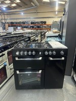 LEISURE PR100F530K 100 cm Dual Fuel Range Cooker - Black