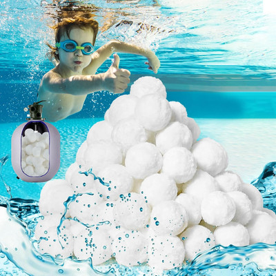 MAQIHAN 50PCS Pool Filter Balls for Sand-Filter - Dry Filter Sand Balls,Reusable