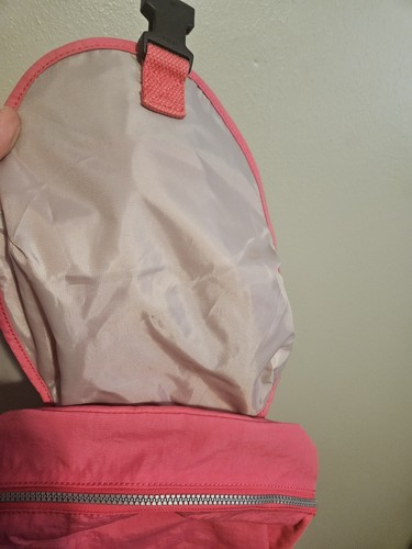 Kipling Rucksack Handtasche Bookbag rosa Nylon mittelgroß - Bild 7 von 10