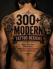 300 Modern Tattoo Designs: Black and Grey Tattoo Flash, Tattoo Ideas and Inspir