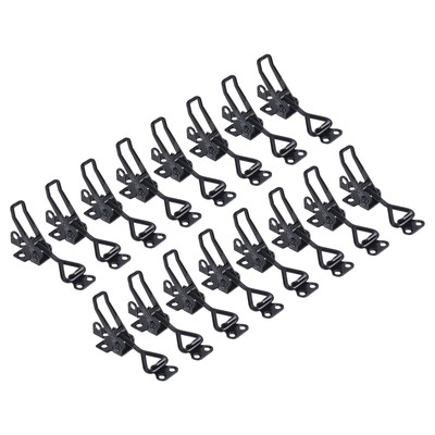16 Pack Adjustable Toggle Latches Clamp 4001 Quick Release Clamp Tool Black
