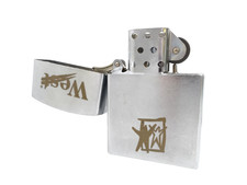 Retro Benzinfeuerzeug Klappfeuerzeug XXL WEST 17cm x 11cm CONEY Vintage