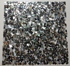 11PCS Irregular Black Lip Shell Mosaic Tile Kitchen Bathroom Wall Backsplash