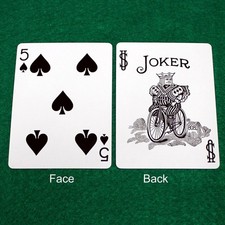 5 of Spades / Black White Joker - Double Face...