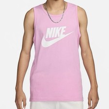 Nike Tank Top Size 2XL Mens Pink Sportswear Futura Icon Sleeveless