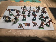 DDR Spielzeug Figuren Cowboys Indianer Ritter Pferde 80er Jahre , 22 St&uuml;ck