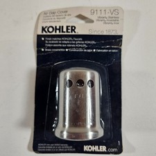 KOHLER 9111-VS Air Gap Cover Vibrant Stainless Steel Brass Construction NEW