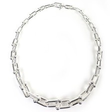 Tiffany  Co.   HardWear Graduated Link Necklace AG925 105.58g 261473