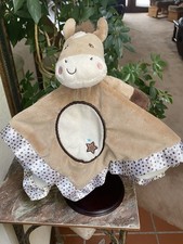 Douglas Baby Brown Horse with Stars on saqtin trim Plush Lovey