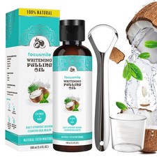 Oil Pulling with Coconut Oil  Peppermint-Oil For Oral- Care Mouthwash 100ml