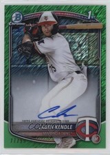 2025 Bowman Chrome Prospect Green Shimmer Refractor 77/99 Caden Kendle Auto 1k9t