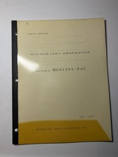 Mitsubishi Generator Model Mga1300-f0c Parts Catalog List Diagrams 1998