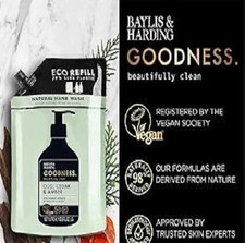 Image of 1L Baylis & Harding Goodness Oud Cedar & Amber Hand Wash VEGAN friendly