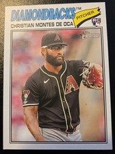 2026 Topps Heritage Baseball Christian Montes De Oca Rookie #205 Diamondbacks