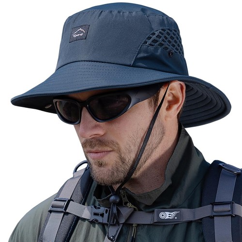 Fishing Hat, UPF50+ Wide Brim Sun Hat for Men Women, UV Protection Hiking Bea...