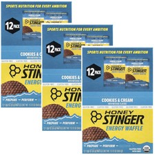 Honey Stinger Waffle Cookies  Cream 12 Packets Each Pack of 3 Boxes 