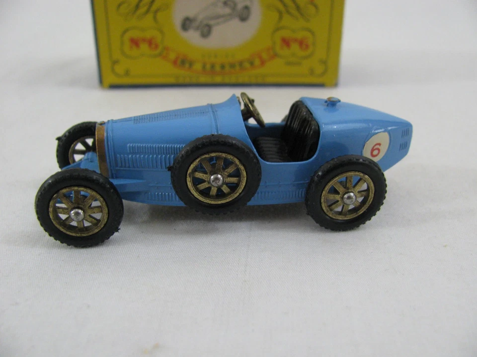 Lesney Matchbox Y-6 Models of Yesteryear Blue Supercharged Bugatti Type 35 New! - Image 4 of 4